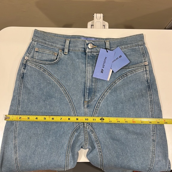 Mugler x H&M Spiral Panel Denim Jeans Size US 12 / EUR 44 - Picture 6 of 6